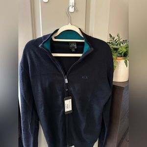 NWT Armani Exhange Zipper Sweater